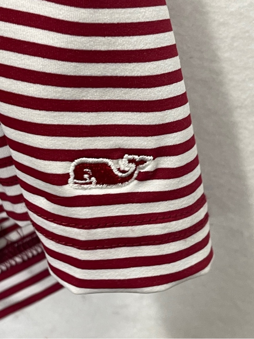 Vineyard Vines X Cincinnati Reds Stripe Performance Polo Shirt Size XL Baseball - Picture 4 of 7
